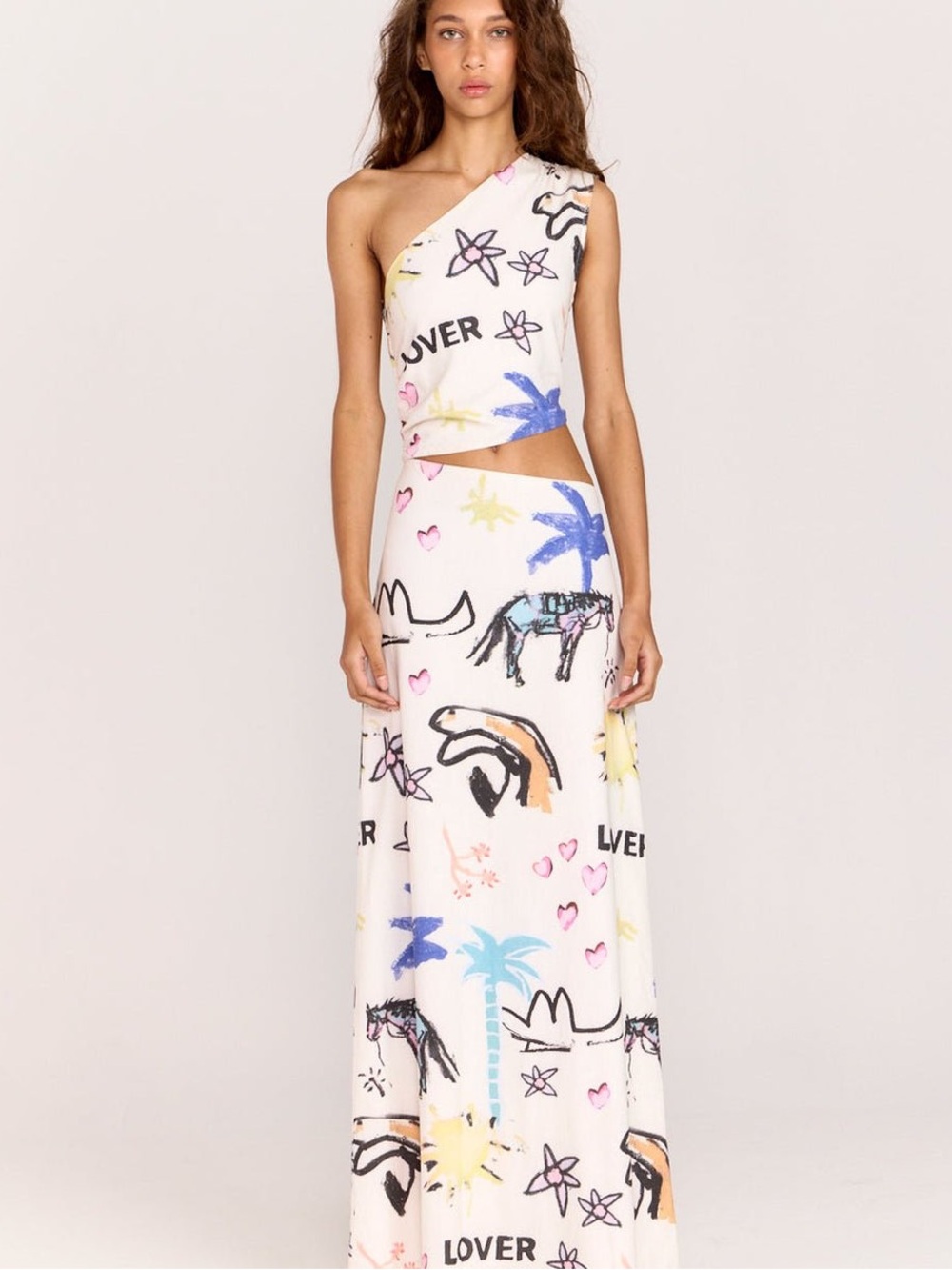 NWT- “The Lover” Printed Maxi Dress